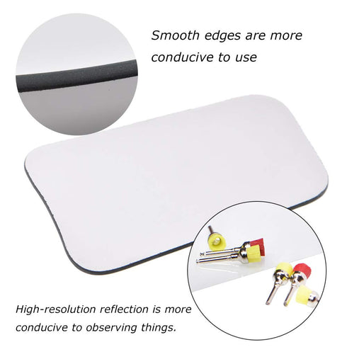 Angzhili 5Pcs/Set Intraoral Mirrors Dental Photography Mirrors Dental Reflector Mirror Glass Occlusal Mirror,Two-sided Orthodontic Mirror Dental T...