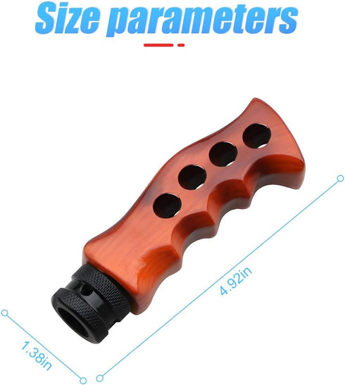 Car Gear Shift Knob, Manual & Automatic Transmission Car Grip Knife Handle Gear with Adapter Screws and Spanner, Car Gear Lever Shifter Handle Aut...