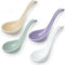 Asian Soup Spoon Set of 4,Ceramic Ramen Spoons, Japanese Soup Spoon Long Handle Perfect Depth for Dumpling, Pho, Noodles, Miso, Chinese Wonton...