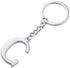 Keychain Initial Letter Key Chain Silver for Men Women Personalized Alphabet Monogram Keychain for Car Keys...