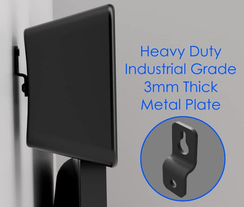 Speaker Wall Mount Brackets - Slim Satellite Design, Universally Compatible for Bose & Most Brands, Heavy Duty Holds 33 lbs, Industrial Metal, M5 ...