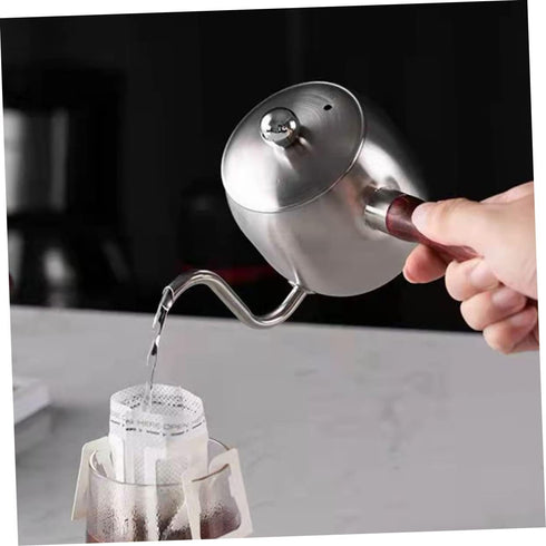 Coffee Pot Gooseneck Teapot Pouring Kettle Espresso Japanese Tea Pots Small Kettle Camping Accessories Gooseneck Kettle Stove Top Concentrate Offi...