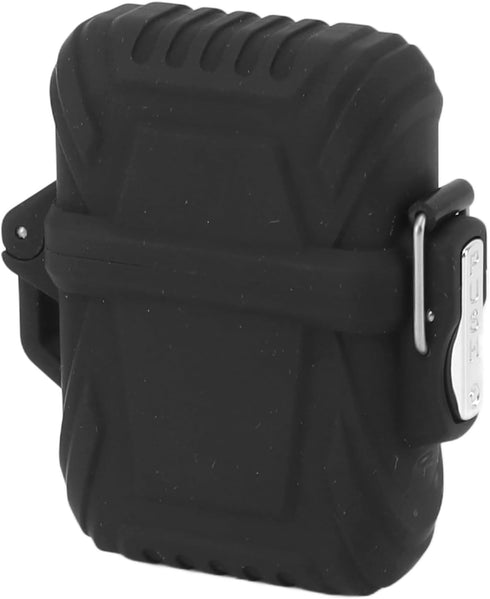 2 PCS Lighter Case, Waterproof Lighter Case Cover Holder Outdoor Survival Multipurpose Seal Lighter Pouch, Black......