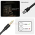 AUX 3.5 mm Male to Female Locking Nut Panel Mount Cable Car Stereo Audio Adapter Converter Cord...