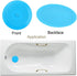 V-TOP Tub Stopper 2 Pack, 6 inches Large Silicone Drain Plug Hair Stopper Flat Suction Cover for Kitchen, Bathroom and Laundry...