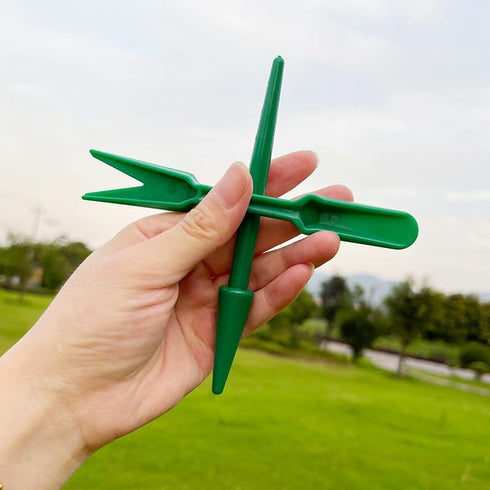Green Mini Garden Hand Succulent Transplanting Tools,Widger Plastic Seedlings Dibber Sowing Digging Mini Garden Hand Tools for Home Garden,Pack of...