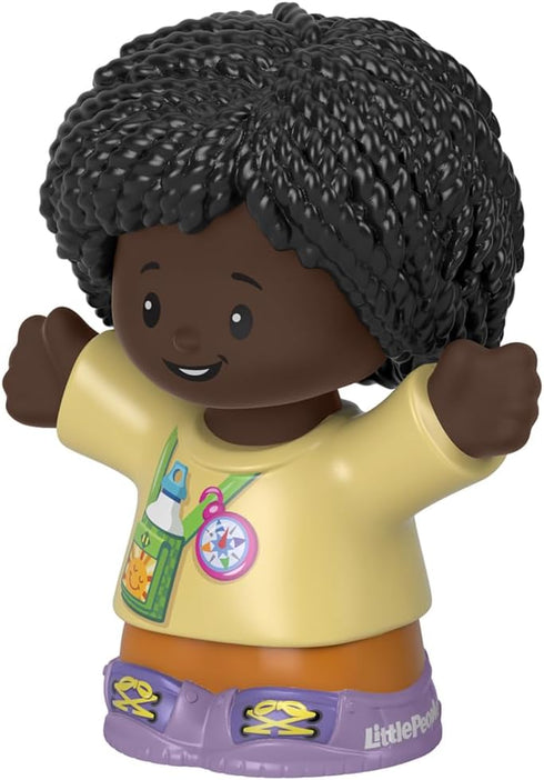 Replacement Part for Fisher-Price Little People Playset - HBW73 ~ African-American Girl Hiker Figure with Water Bottle Print ~ Works Great with An...