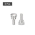uxcell Knurled Thumb Screws, M4x10mm Brass Shoulder Bolts Grip Knobs Fasteners, Nickel Plated 5Pcs...