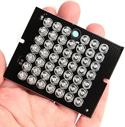 1 pcs DC 12V 1A Invisible CCTV 48-LED Night Vision 940nm IR Infrared Illuminator Light + Wire 60cm...