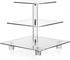 Acrylic Cupcake Stand, Clear Dessert Tower Holder Display with Base for Wedding, Party, Baby Shower, 3 Tier Square, Transparent...