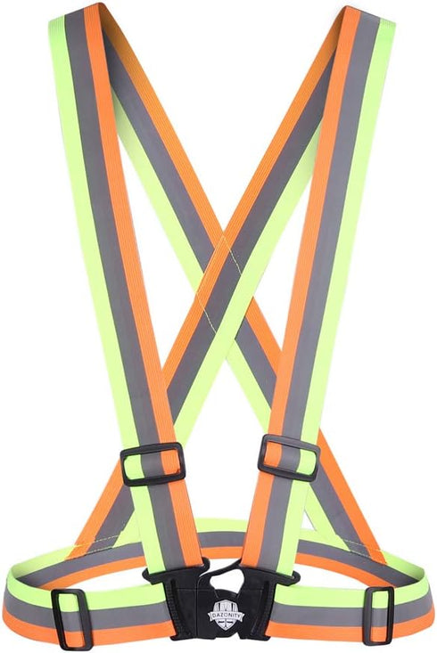 High Visibility Safety Vest,Lightweight,Adjustable & Elastic Vest,Hi Vis Reflective Strips, Fit for Men & Women, Construction,Cycling, Runnning, S...