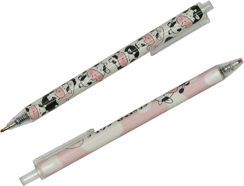 Maydahui 42PCS Cute Milk Cow Gel Pen Cartoon Animal Pens Retractable Priting Pen Black Ink for Office Stationery School Office Supply...