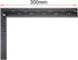 uxcell Leathercraft Black Tempered Stainless Steel Measuring Square Ruler for DIY Leather Handmade Sewing Tools 0-300mm 0-12inch Scale...
