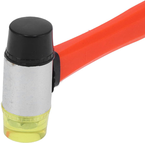 Rubber Mallet Hammer Double Faced Soft Mallet 40mm Diameter with 10.4" Soft Fiberglass Handle for Construction Home Renovation Flooring Installati...