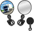 2 Pcs Bike Mirror, Bicycle Cycling Rear Mirror Rotatable Handlebar Convex Mirror Adjustable 360 Degree Rearview Bicycle Mirrors Shockproof Wide An...