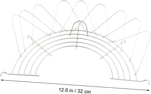 Hemoton 2Pcs Tempura Rack Semi- Wok Fry Pan Pot For Fry Pan Drainer Rack For Tempura Fried Chicken (32cm Silver)...