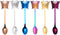 6-Pack Coffee Spoons Rainbow Colorful Teaspoon Dessert Espresso Stainless Steel Stirring Spoon...