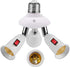 360 Degrees Adjustable E26 Jacqings Socket Adapter with Independent Switch Control Light Bulb Socket, E26 Standard LED Bulbs 360 Degrees Adjustabl...