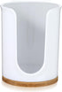 Bathroom Cups Dispenser Plastic Mouthwash Holder Acrylic Disposable Paper Cups Rack White Kitchen Accessories Cup Storage Box for Guest Toiletries...