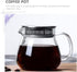 Hemoton Glass Teapot with Stainless Steel Infuser Lid Stovetop Clear Tea Kettle Teapot Blooming and Loose Leaf Tea Maker Tea Brewer for Camping, T...