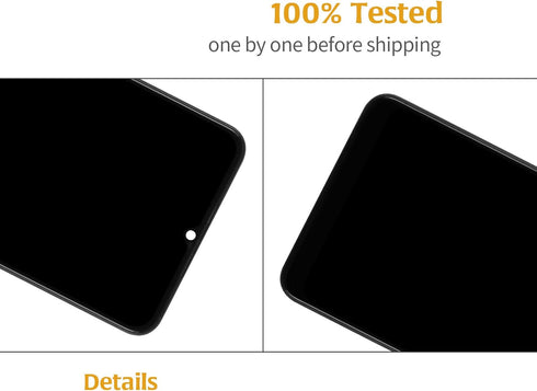 Original A03S US Version Screen LCD Display +Black Frame for Samsung Galaxy A03s A037T A037U A037U1 6.5“ LCD Screen Display Replacement Touch Digi...