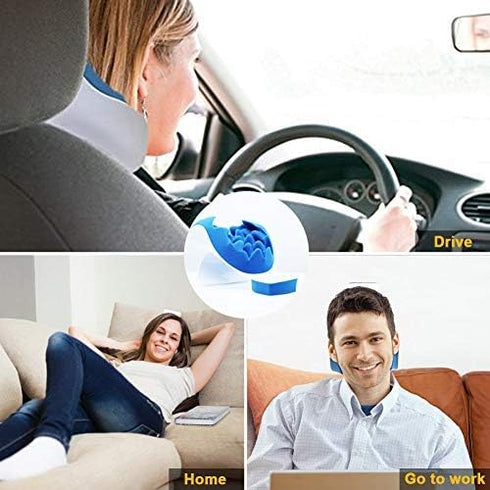 Chiropractic Pillow, LiuYX Cervical Pillow Neck Traction Device, Neck Massage Cervical Pillow, Neck Support Pillows for Pain Relief, Neck and Shou...