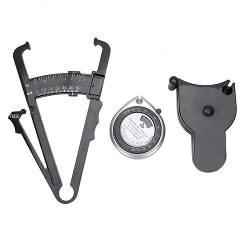 3 pcs Metric Body Fat Tester, Measuring Waist Fat Thickness Retractable Weight Loss Caliper, Tape Measure Body Composition MonitorsFitness & Activ...