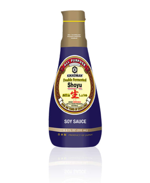 Kikkoman Double Fermented Soy Sauce, Brown, 6.8 Fl Oz...