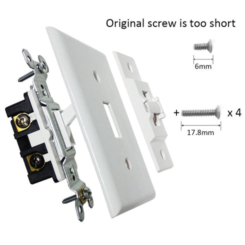 Light Switch Guard, ILIVABLE Optional Wall Plate Cover Switch ON or Off Protects Your Lights or Circuits from Being Accidentally Turned On or Off ...