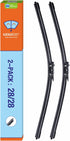 Wiper Blades 28" + 28" Automotive Replacement Windshield Wiper Blades for My Car Premium All-Seasons OE Quality Wipers for front windshield(Set of...