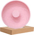 Big Size Silicone Donuts Pan Non-stick Cake Baking Molds for Bagel and Doughnut (8 Inch Pink)...