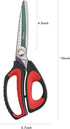 LIVINGO 10" Multipurpose Heavy Duty Scissors, Premium Titanium Coating Forged Stainless Steel Tool Industrial Shears for Household Pruning, Garden...