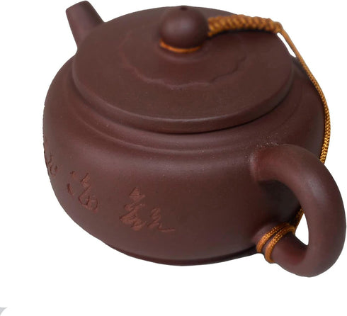 Zisha Clay Teapot Chinese Tea Pot Ceramics Purple Sand Pot Kungfu Tea Kettle Filter Loose Tea (8oz)...