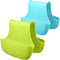 2 Pack Sponge Holder for Double-Sink, FineGood Saddle Caddy Brush Soap Organizer Storage Kitchen Bathroom Plastic Basket - Blue, Green...