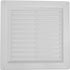 6" x 6" Inch White Air Vent Cover with Built-in Pest Guard Screen, HVAC Vent Duct Cover, Vent Cap Plastic