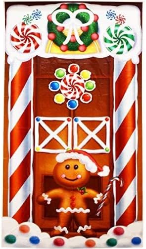 4 Pack Christmas Bathroom and Front Door Holiday Decorations and Covers...