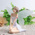 3 PCS Resin Toy Figures Cartoon White Angel Doll Garden Ornaments Flying Flower Fairy Car Cake Décor...