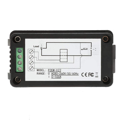 Oumefar PZEM-022 LCD Digital Display Power Energy Panel Digital AC KWh Tester Volt Amp Meter with Closed Type CT 100A for Industry...