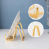 Plate Holder Easel Display Stand - 3 inch Metal Plate Stands for Display - Tabletop Picture Stand - Gold Iron Easels for Display Pictures | Photo ...