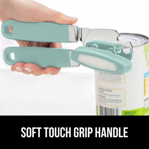 The Original Gorilla Grip Heavy Duty Stainless Steel Smooth Edge Manual Hand Held Can Opener With Soft Touch Handle, Rust Proof Oversized Handheld...