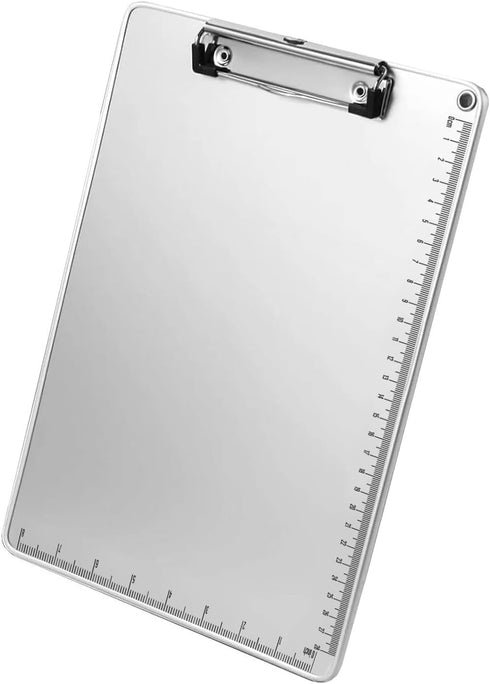 Metal Clipboard, Thicken Aluminum Clip Boards 12.5x9 with Low Profile Clip, Portable Hanging Clipboard, Standard Letter Size A4 for Jobsite, Labor...