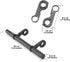 Bicycle Extension Bracket?Aluminum Alloy Bike Double Handlebar Extender for Holding Bicycle Speedometer, Phone Light Mount Holder(Black)...