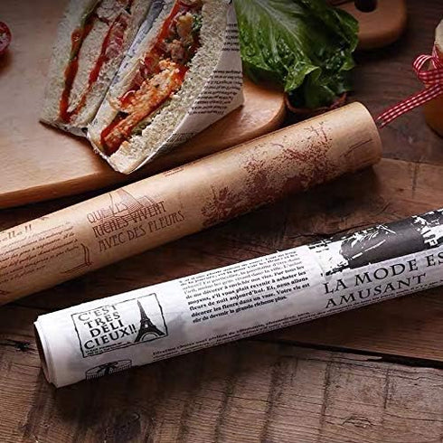 Baking Paper, High Temperature Resistant, Waterproof and Greaseproof, Non-Stick Baking Paper Roll for Cooking, Grilling, Steaming and Air Fryer, B...