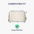 kwmobile Cover Compatible with Smeg TSF01CREU Cover - TPU Case for Bread Toaster Machine - Transparent/Black...