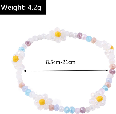 Harry and Henry Flower Bracelet Boho Summer Bracelets Boho Party Favors Bracelets for Teen Girls Summer Boho Bracelets for Women Party Favors for ...