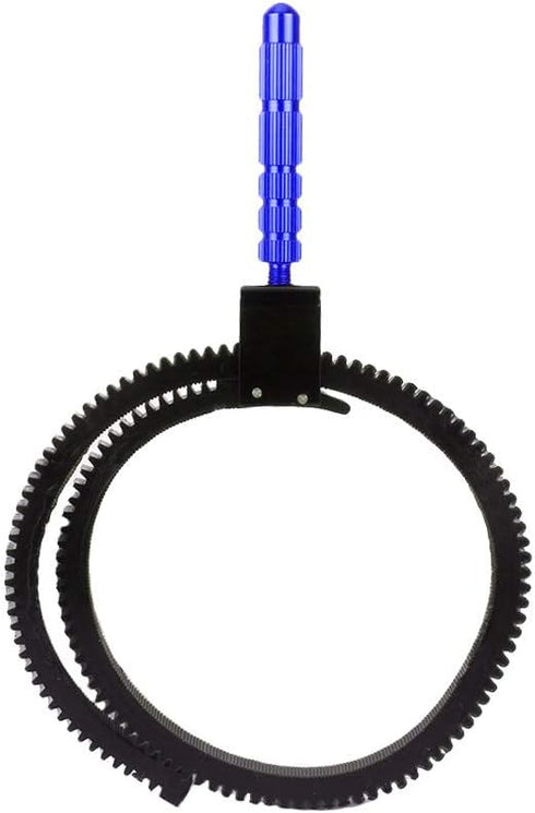 V BESTLIFE Focus Ring Belt, Black Alloy Gear Ring Belt with Built in Stainless Steel Screw for DSLR Camera for Zooming Lens with Size from 52mm to...