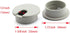 2pcs 1-3/8 inch Desk Wire Cord Cable Grommets Hole Cover for Office PC Desk Cable Cord Organizer Plastic Cover Gray...