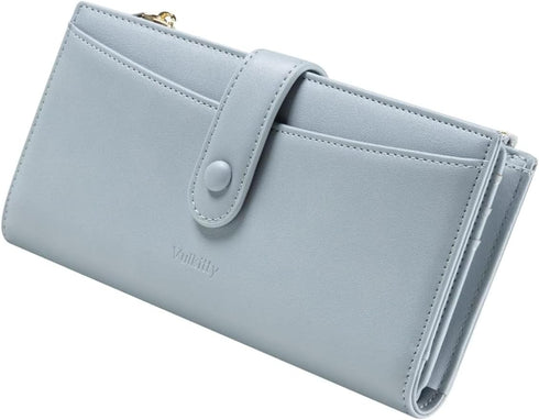 ???????????????? Ultra Slim Thin Leather Wallets Womens Bifold Credit Card Women's Wallets Card Cases Money Organizers for Women Ladies Female Cas...