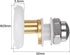 uxcell Shower Door Roller Runner Wheel 25mm Diameter Replacement Part Bathroom Glass Shower Sliding Door Runner Roller, (1 Set 4pcs)...