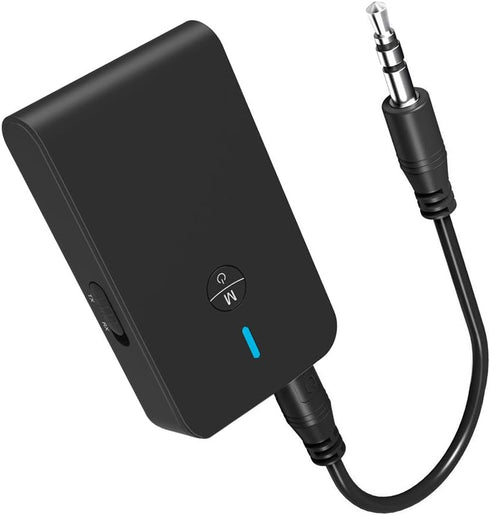 Bluetooth 5.3 Transmitter Receiver for TV and Wireless Headphones, 2-in-1 Bluetooth Adapter, Wireless Transmitter for TV, PC, MP3, Gym, Airplane U...